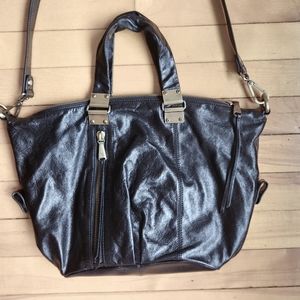 Hobo-Genuine leather-Shoulder bag-Black